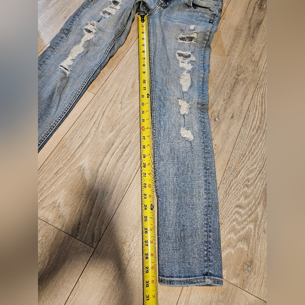 Silver Jeans Co. Tuesday Low Skinny Jeans Women's W28/L31 Distressed - Picture 9 of 12